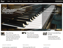 Tablet Screenshot of hansonspiano.com